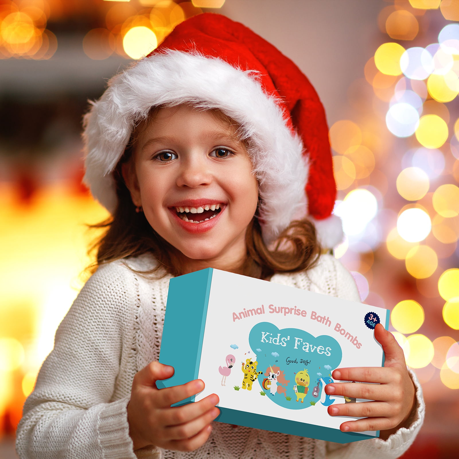 6 Pcs Handmade Safe Bath Bombs with Surprise Toys Inside