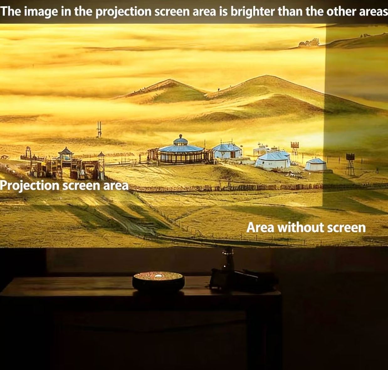 Anti-light Compatible 4K Screen (16:9)🎥✨