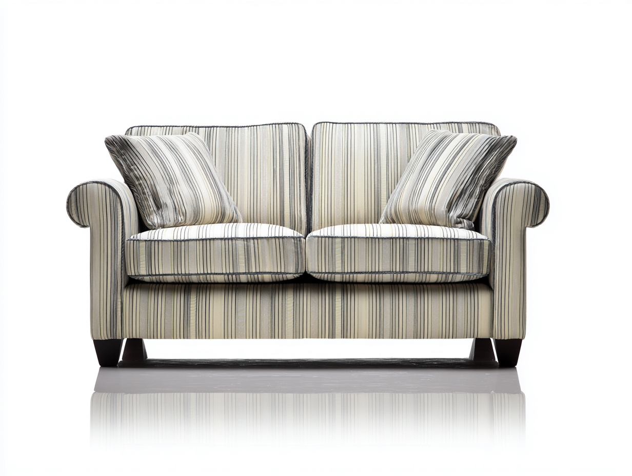 Divano 2 posti 155x85x90 cm Verde/Beige Stile moderno