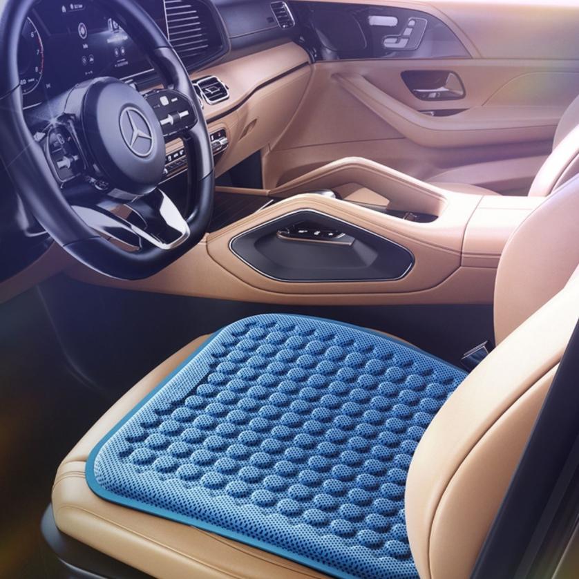 Summer honeycomb cooling gel seat cushion, multi-functional ice pad, breathable car mat, all-season cooling gel seat cushion.