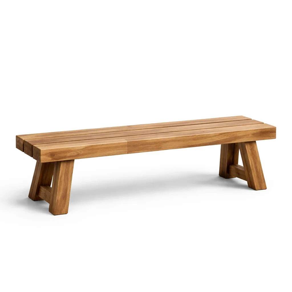 Panca in legno di teak 180x35x45 cm-ZENVIBESZZZ