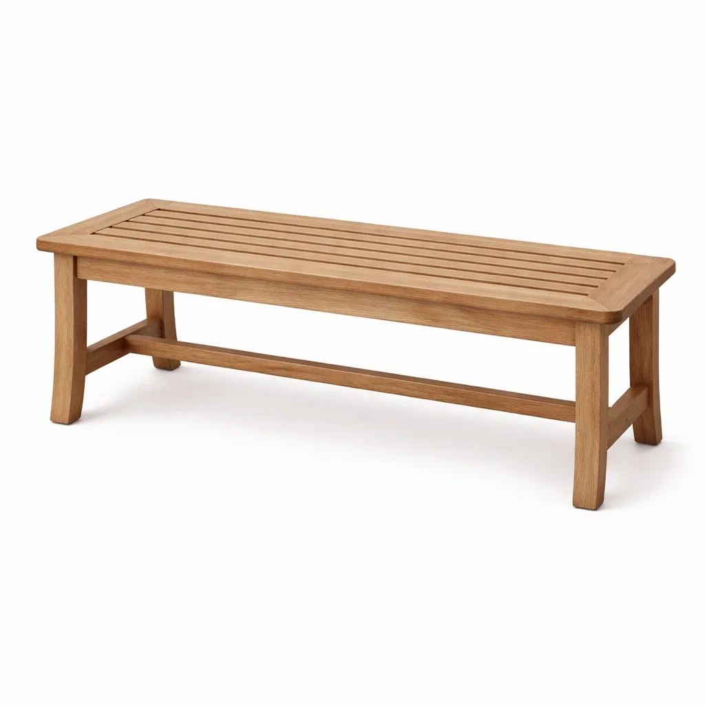 Panca in legno di teak 150x38x45 cm-ZENVIBESZZZ