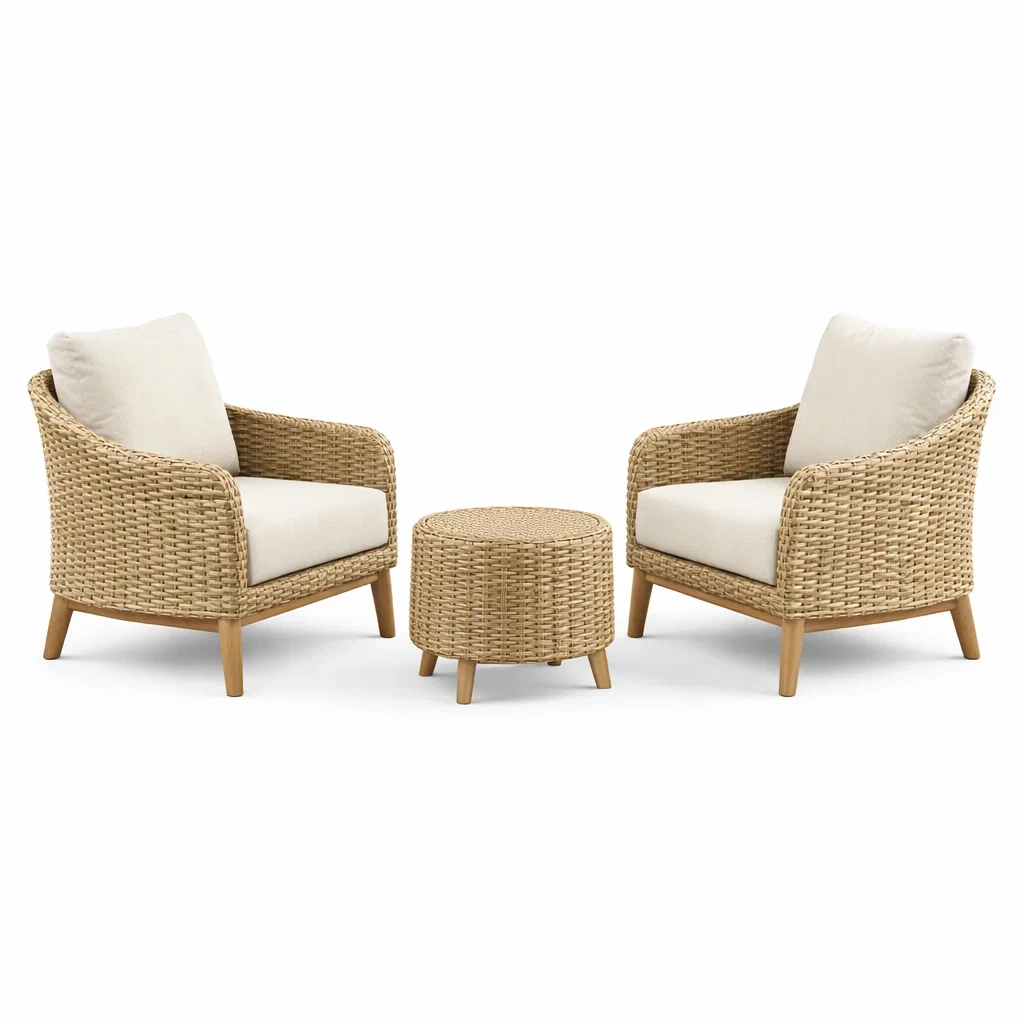 Set relax in vimini con poltrone e tavolino-ZENVIBESZZZ