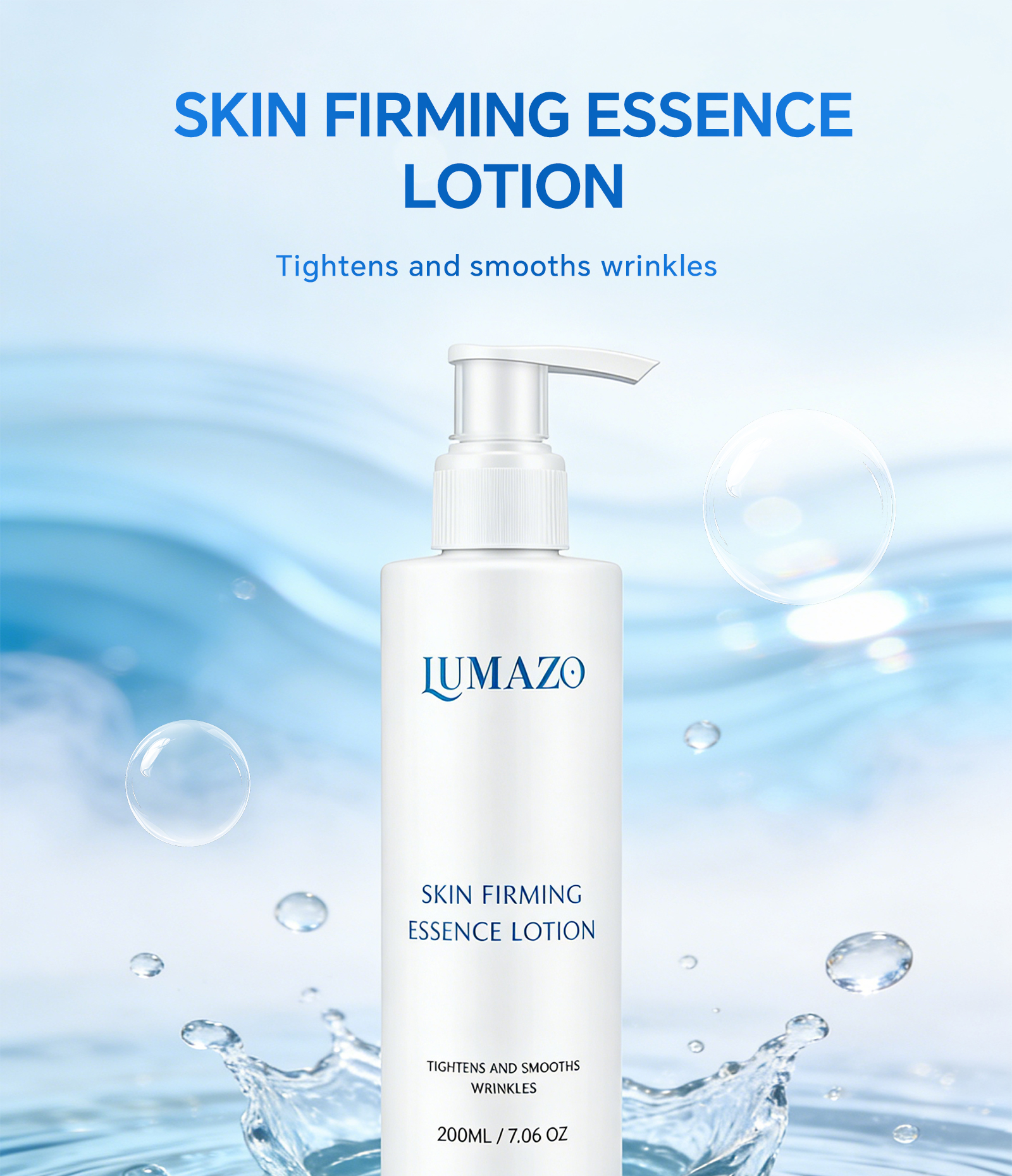 LUMAZO - Body Essence Lotion, moisturizing and hydrating, suitable for both men and women, non-irritating to the skin, skin care, firming and hydrating.