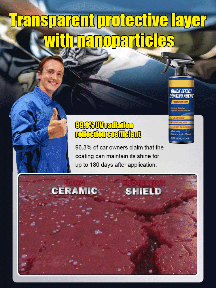 Your car will look brand new in an instant. Automotive Ceramic Coating Nano Plating Agent