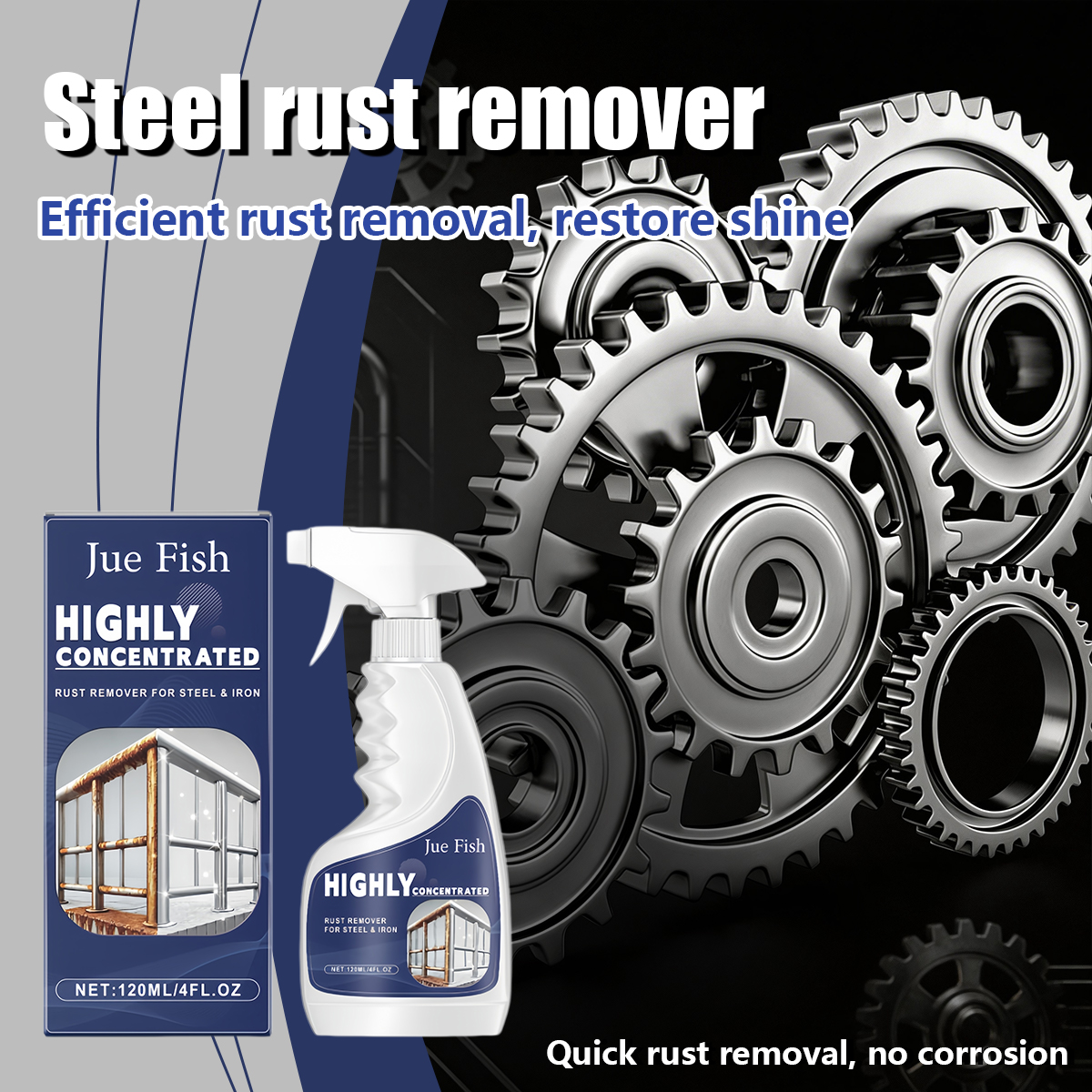 [German Craftsmanship] Multi-functional metal rust remover, stainless steel cleaner, rust remover