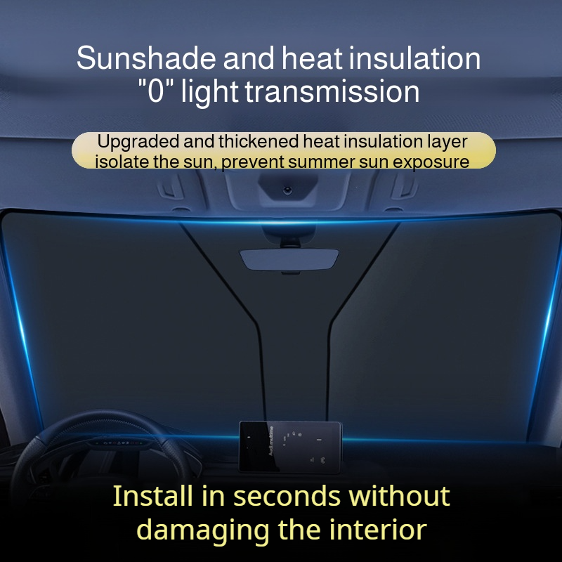 Summer Ice Crystal Thickened Car Sun Visor