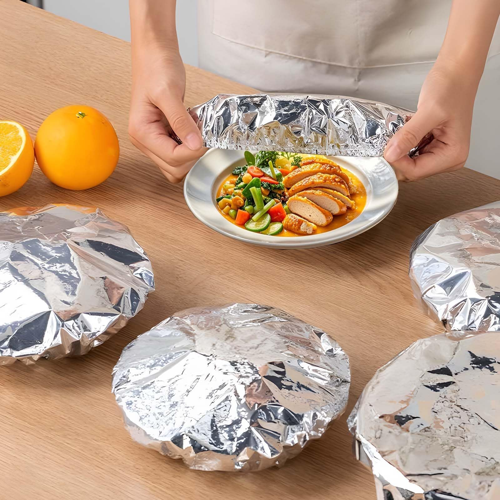 Reusable Aluminum Foil Food Covers