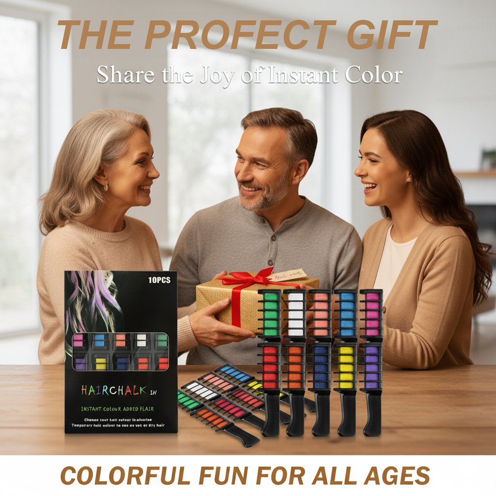 🎅Christmas Pre-sale-49% OFF✨Festive Fun Hair Chalk Combs