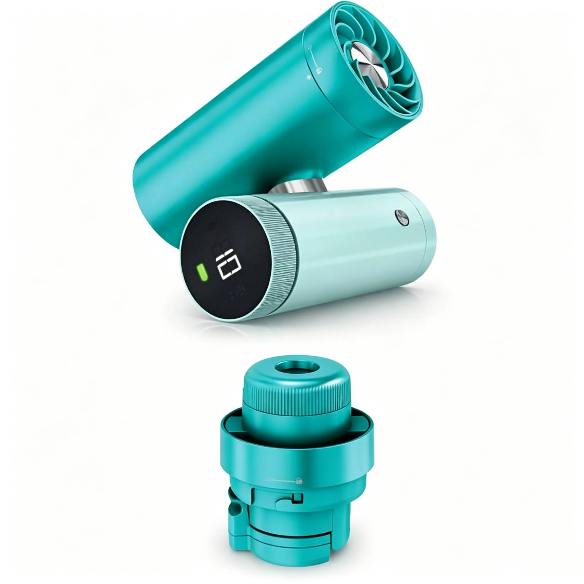 The 2-in-1 Personal Cooling System with Fan, Dry-Touch Mist – Portable, Handheld, Rose Gold