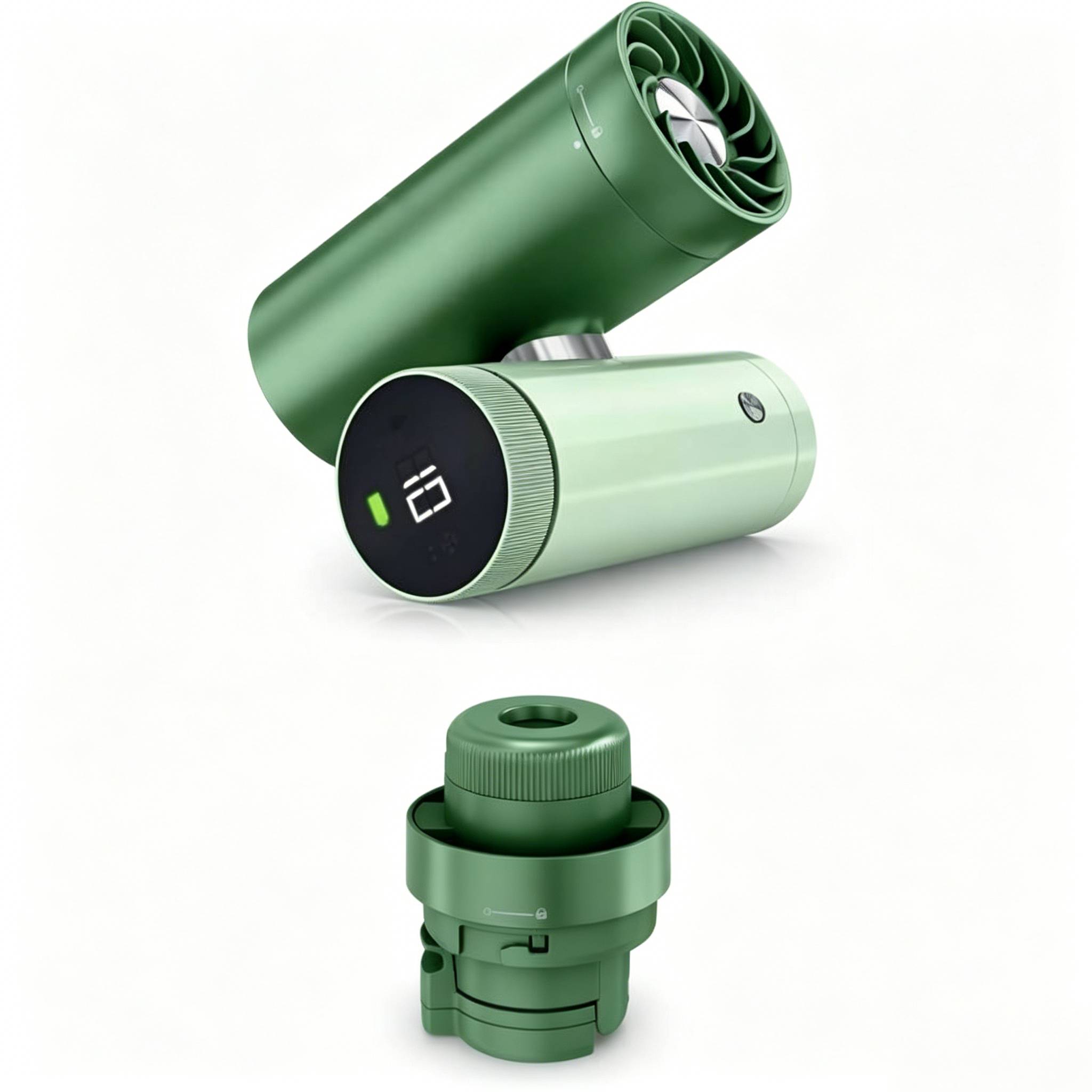 The 2-in-1 Personal Cooling System with Fan, Dry-Touch Mist – Portable, Handheld, Rose Gold