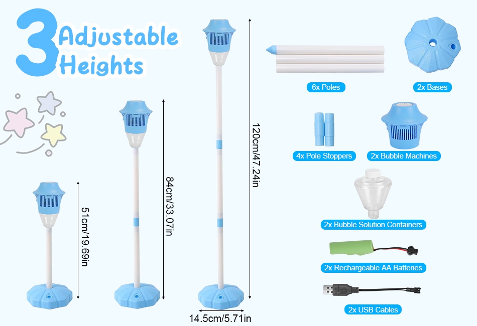 🎈50% OFF NOW ! ⚡ Automatic Handheld Bubble Machine for Kids – One-Touch Operation, Rich Bubbles & Portable Design