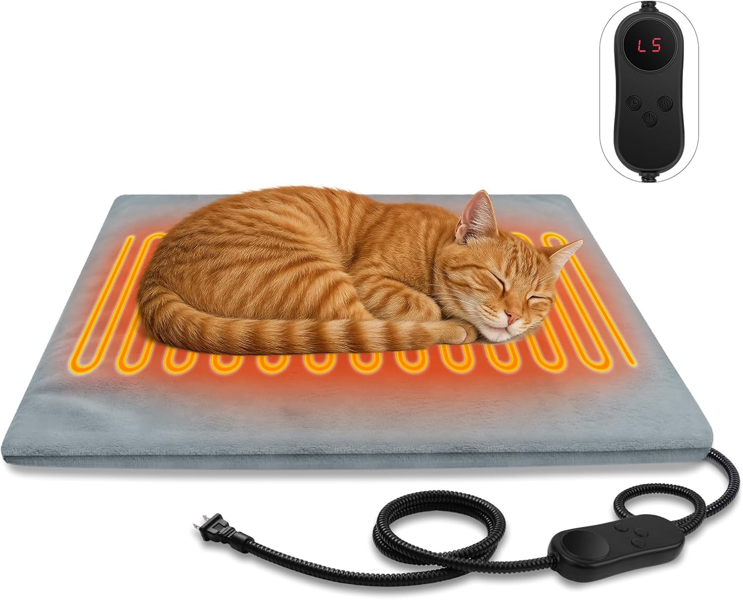 🎉Last Day 50% OFF⏰️ Dog Heating Pad Waterproof Electric Heated Beds