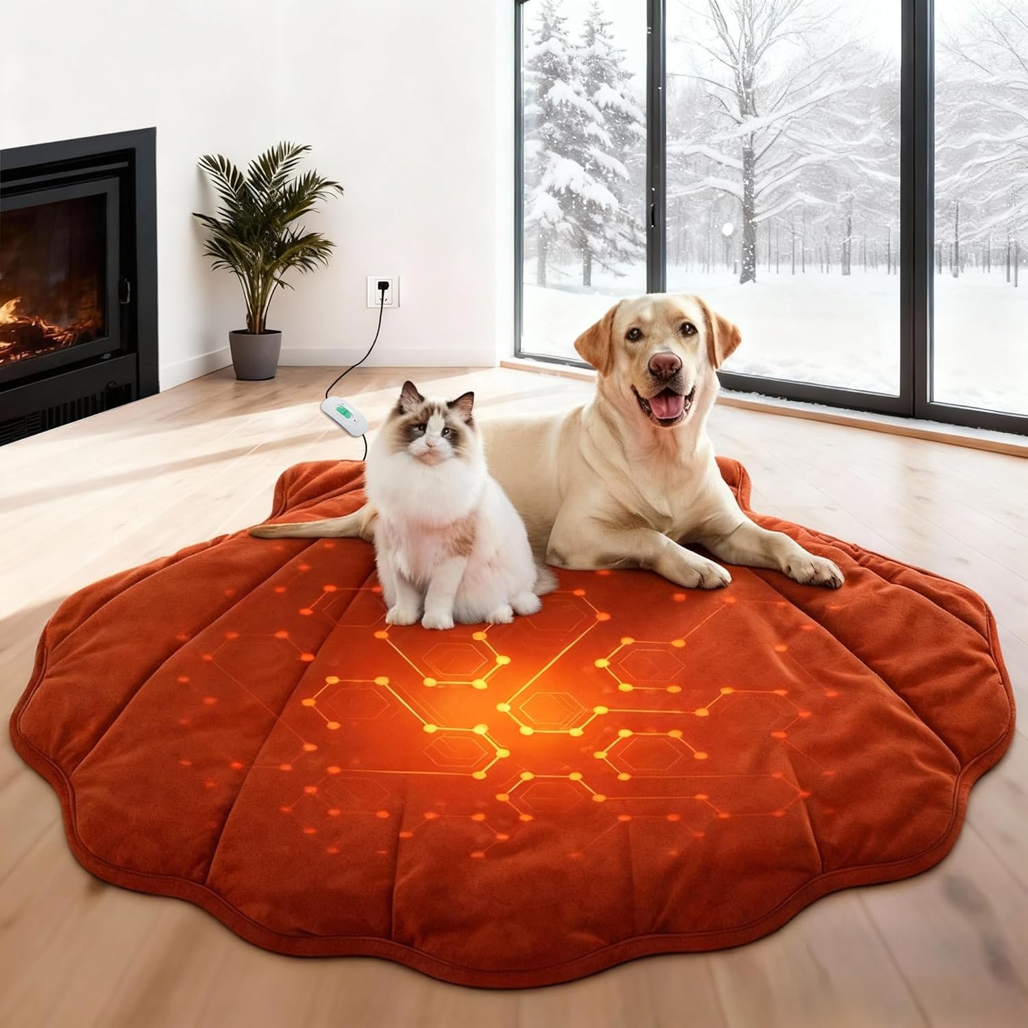 🎉Last Day 50% OFF⏰️ Dog Heating Pad Waterproof Electric Heated Beds