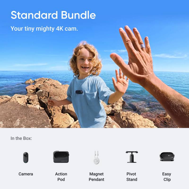 4K Thumb Action Camera - Ultra-Light Tiny Body Camera, Waterproof Vlog Camera