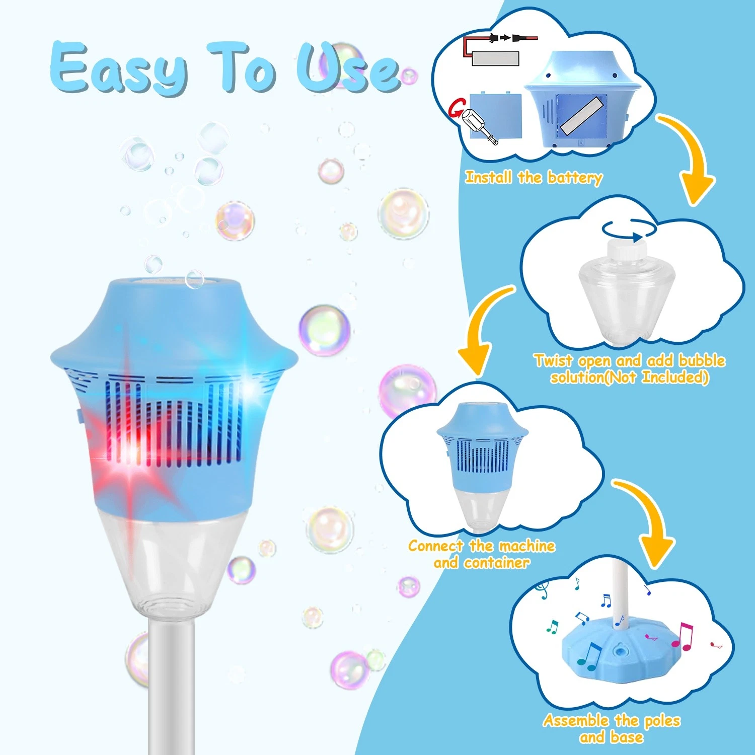 🎈50% OFF NOW ! ⚡ Automatic Handheld Bubble Machine for Kids – One-Touch Operation, Rich Bubbles & Portable Design