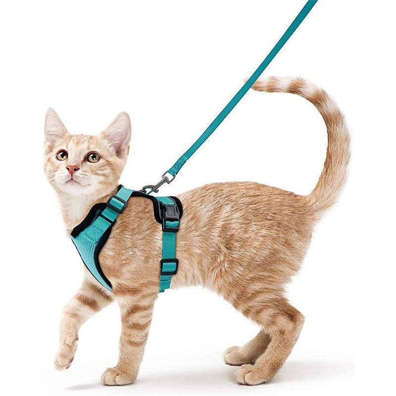 Reflective Strips Cat Leash Set 11 Color Vest Harnesses