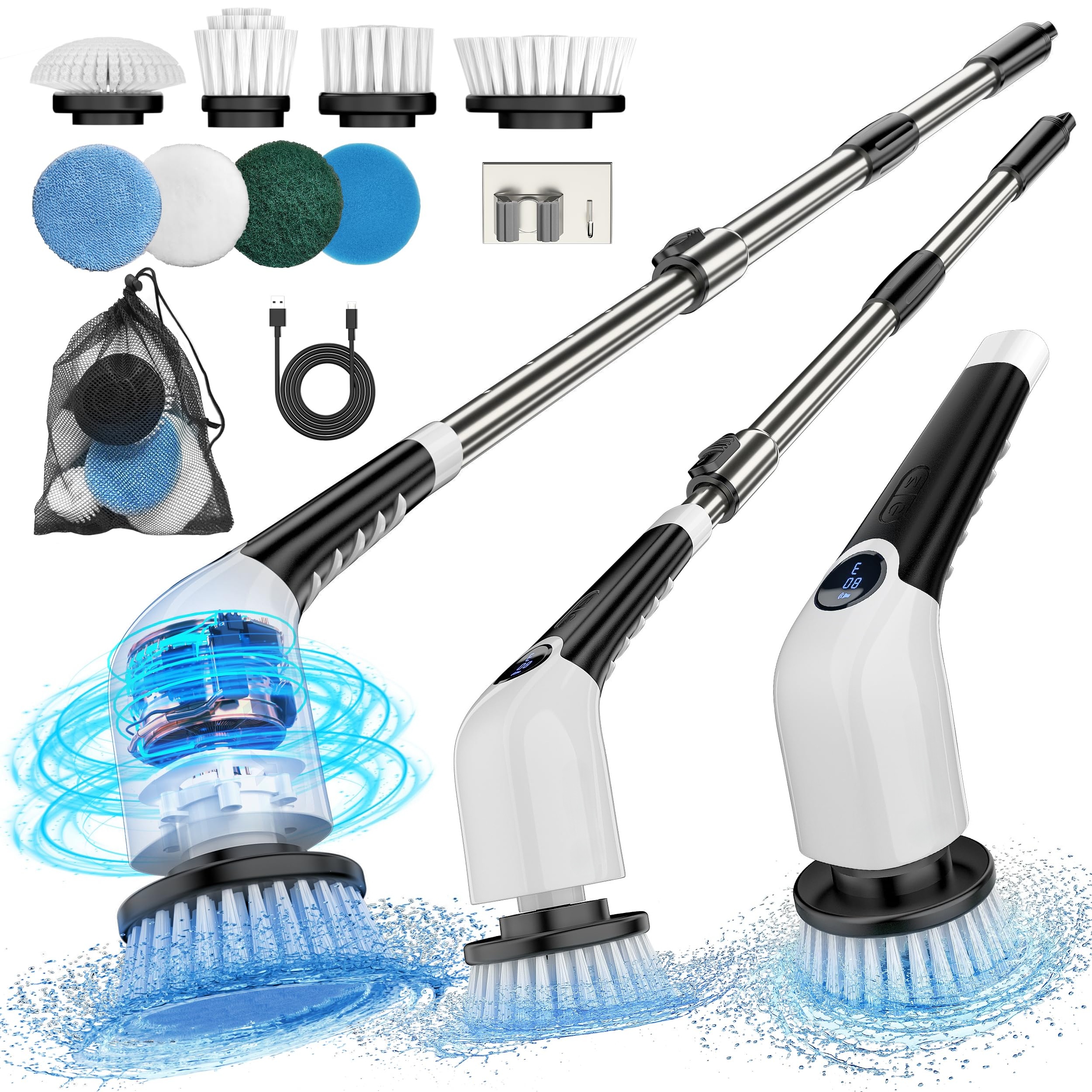 🎉Last Day 60% OFF⏰️ Electric Spin Scrubber,Cordless Cleaning Brush,Shower Cleaning Brush