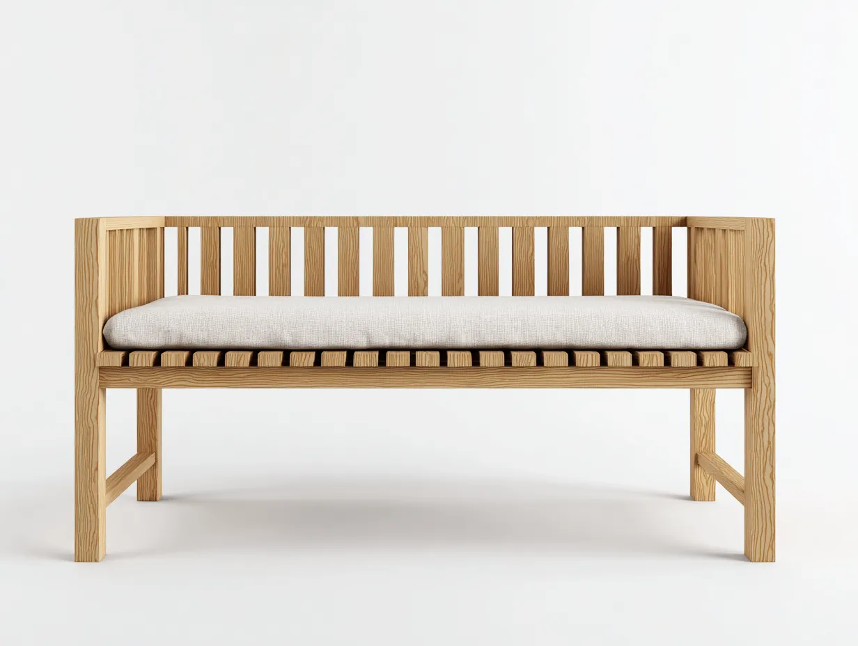 Gartenbank - Holz - 155x67x84 cm - Natur - Modernes Gartendesign-Havenuploft