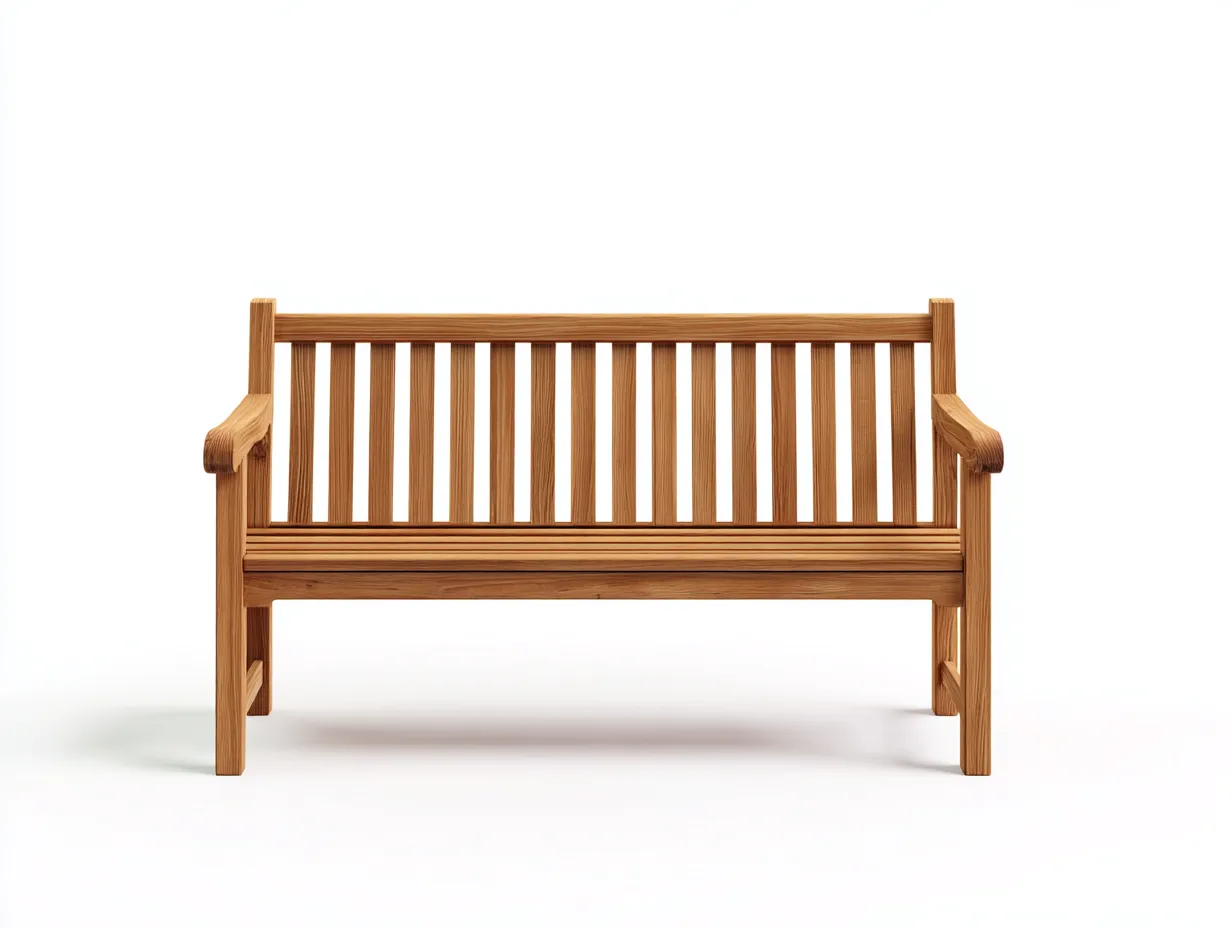 Gartenbank - Teakholz - 135x60x85 cm - Natur - Klassisches Gartendesign-Havenuploft