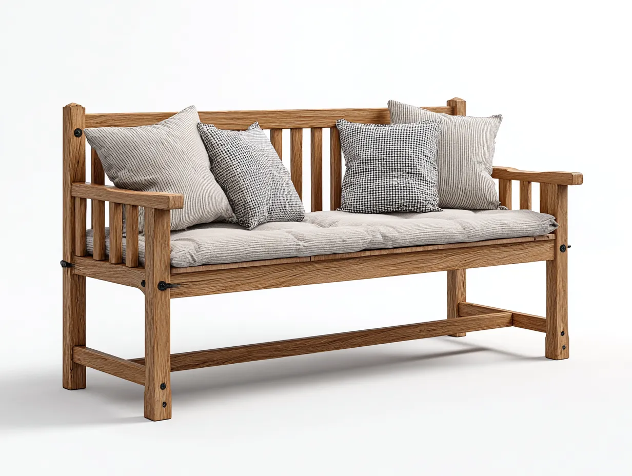 Gartenbank - Holz - 140x66x88 cm - Natur - Modernes Gartendesign-Havenuploft