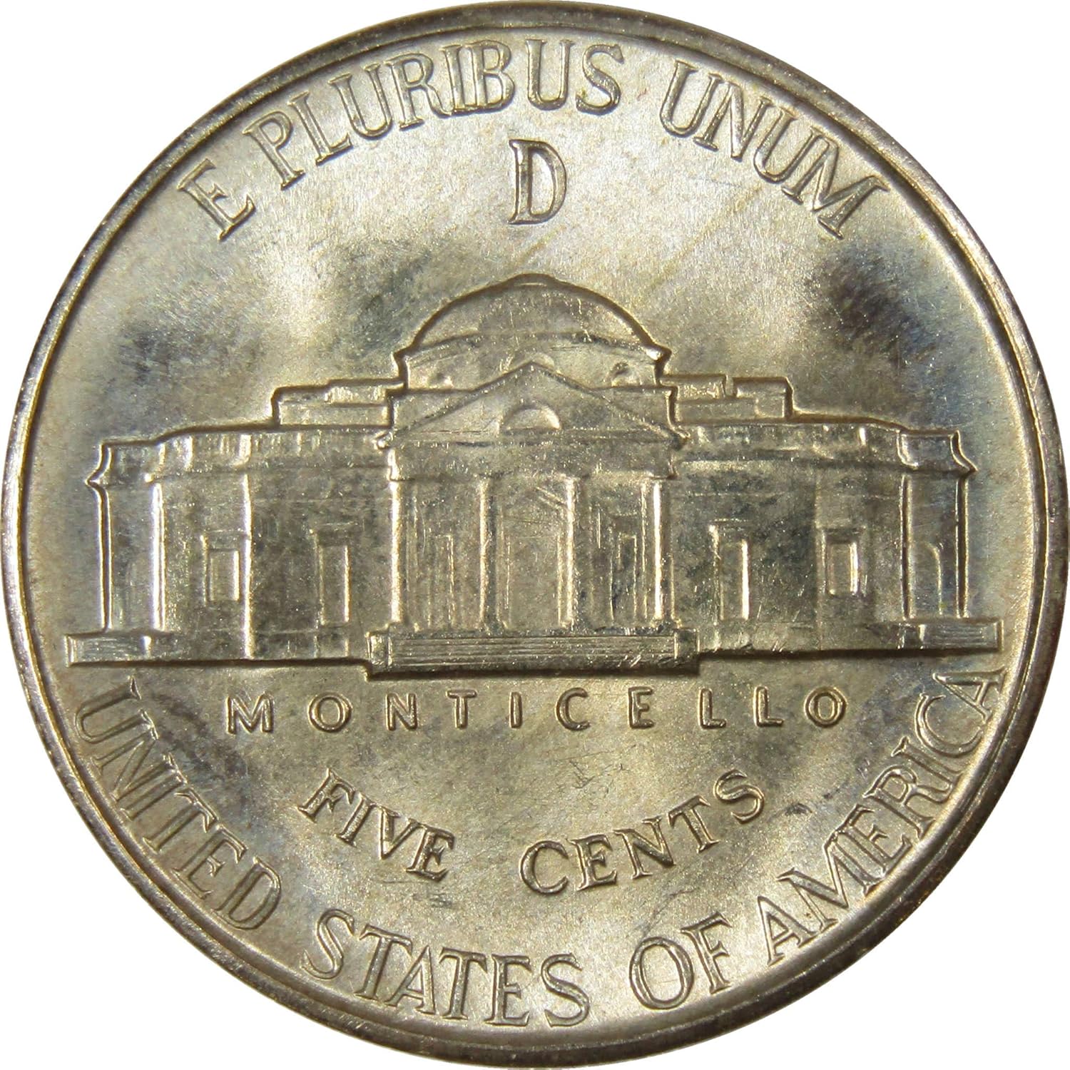 1944 D Jefferson Wartime Nickel