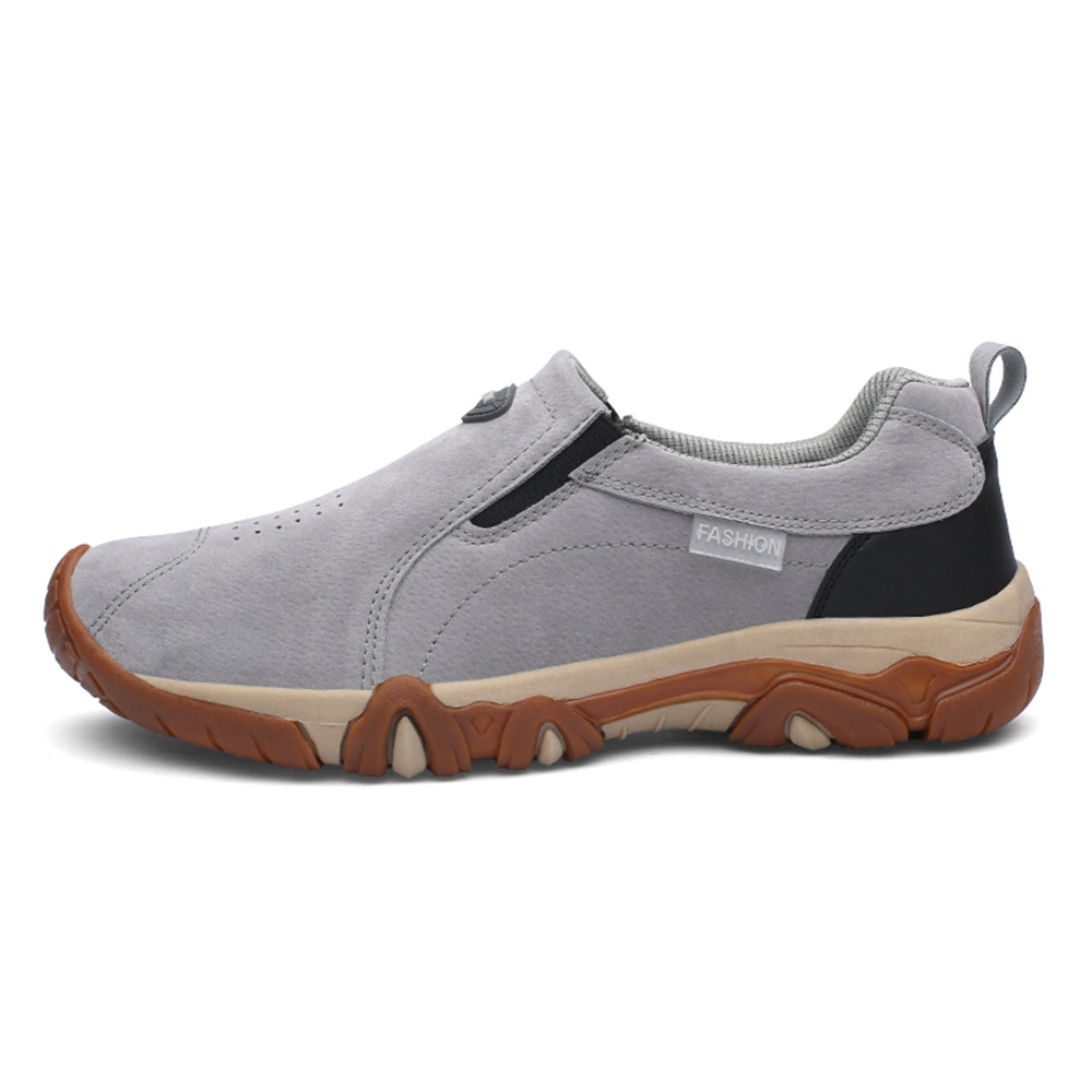 🔥Last Day Promotion 69% OFF 🎁Men's Outdoor Comfy Walking Slip-On Shoes Shoes, Comfortable Hiking Leather Sneakers