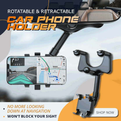 HOT SALE💥 - Rotatable and Retractable Car Phone Holder(Buy more save more)