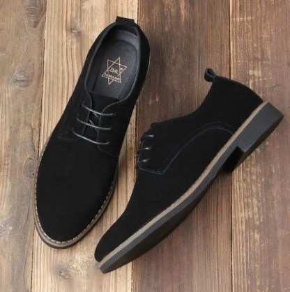 🔥Hot Sale🎁--70% OFF 🎉Mens Classic ritish Style Suede Lace Up Business Formal Casual Shoes