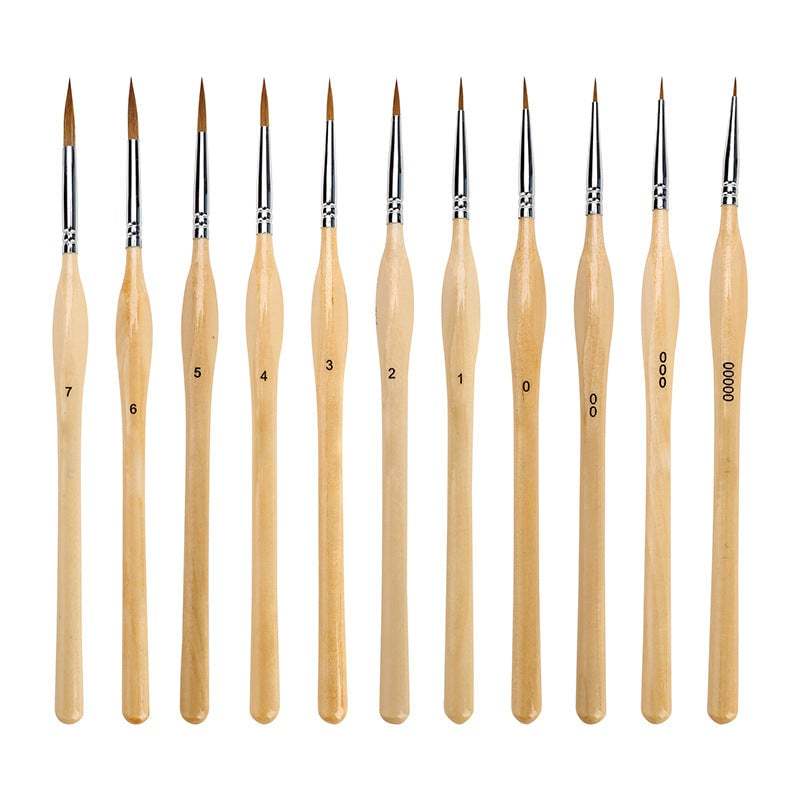 🎁11 Pcs Miniature Detail Paint Brush Set