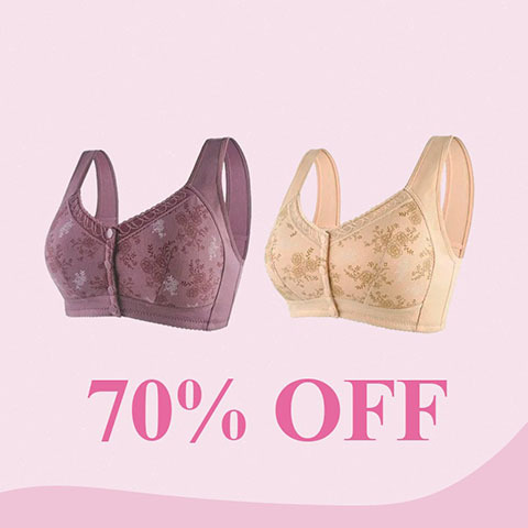 LAST DAY SALE 80% - Cotton Front Closure Bra