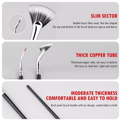 Hot Sale 49% OFF - Folding Angle Scalloped Lash Brush