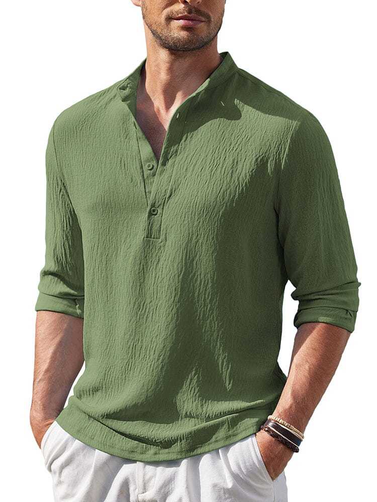 Casual Lightweight Henley Shirt