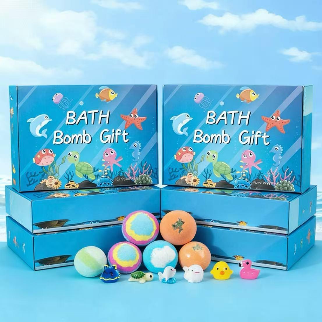 🛁🐣 Kids Spring Surprise Bath Bombs – 12 Pack with Hidden Toy Inside