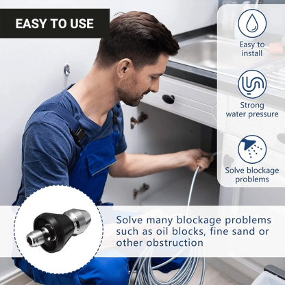 🔥Last Day 60% OFF💥Sewer Cleaning Tool High-pressure Nozzle