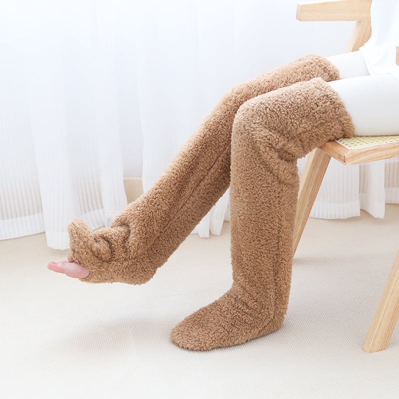 🏆Flash Sale⚡🏆#1 Best Seller ⏰ 💕Comfort Plush Fleece Knee Socks For Christmas❄️🎅