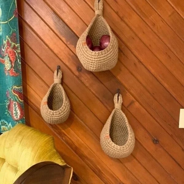 Last Day 70% Discount🔥Hanging Wall Vegetable Fruit Basket