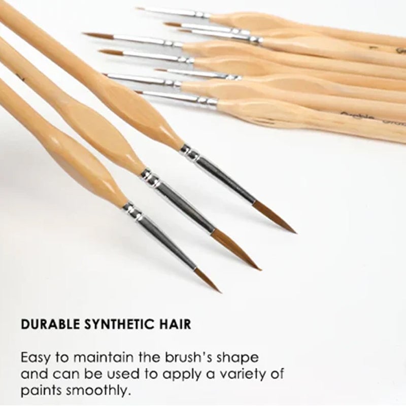 🎁11 Pcs Miniature Detail Paint Brush Set