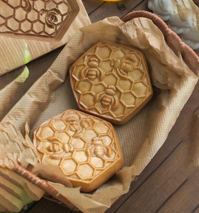 🎁EARLY CHRISTMAS SALE- 56% OFF🎁WOOD PATTERNED COOKIE CUTTER - EMBOSSING MOLD FOR COOKIES