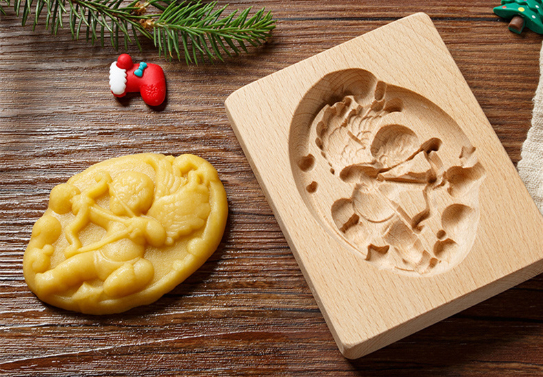 🎁EARLY CHRISTMAS SALE- 56% OFF🎁WOOD PATTERNED COOKIE CUTTER - EMBOSSING MOLD FOR COOKIES