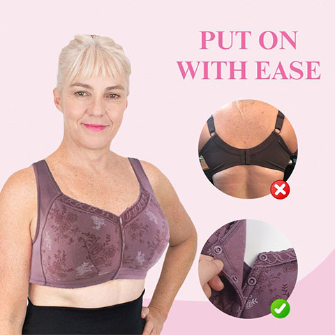 LAST DAY SALE 80% - Cotton Front Closure Bra