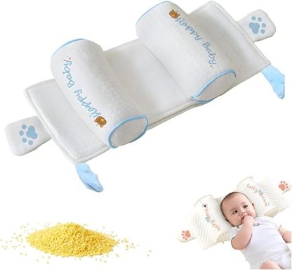 Baby Soft Cotton Breathable Head and Neck Support Shaping Pillow
