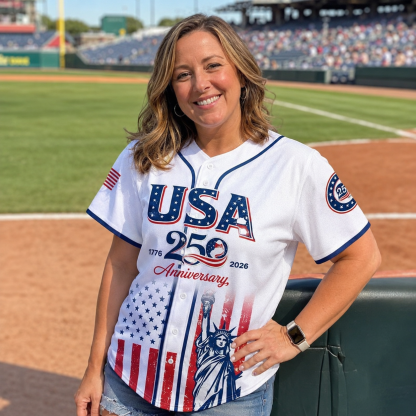 Patriotic Statue of Liberty 1776–2026 - USA 250th Anniversary Baseball Jersey Unisex Shirt