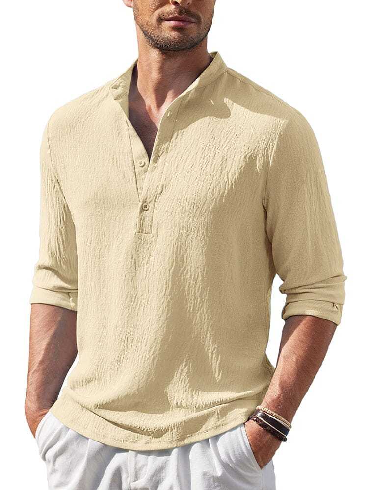 Casual Lightweight Henley Shirt