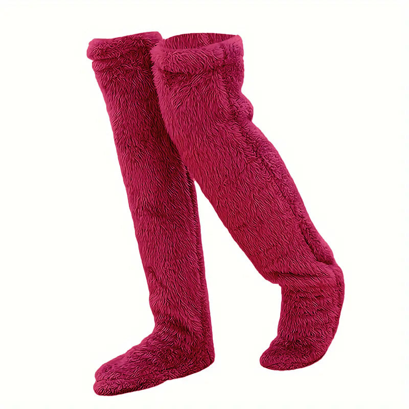 🏆Flash Sale⚡🏆#1 Best Seller ⏰ 💕Comfort Plush Fleece Knee Socks For Christmas❄️🎅