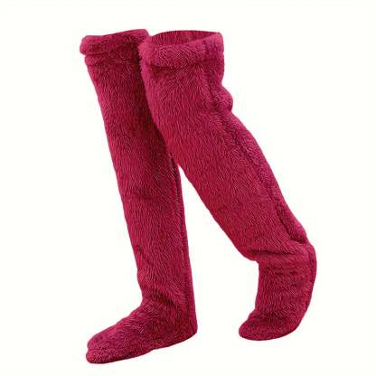 🏆Flash Sale⚡🏆#1 Best Seller ⏰ 💕Comfort Plush Fleece Knee Socks For Christmas❄️🎅