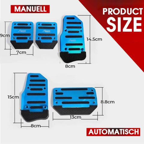 Automatic Manual Pedal Size Guide