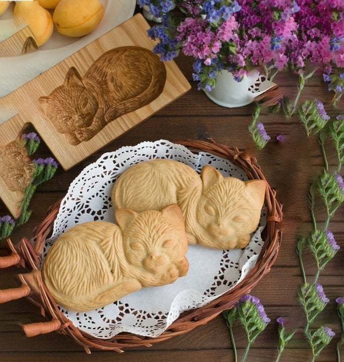 🎁EARLY CHRISTMAS SALE- 56% OFF🎁WOOD PATTERNED COOKIE CUTTER - EMBOSSING MOLD FOR COOKIES