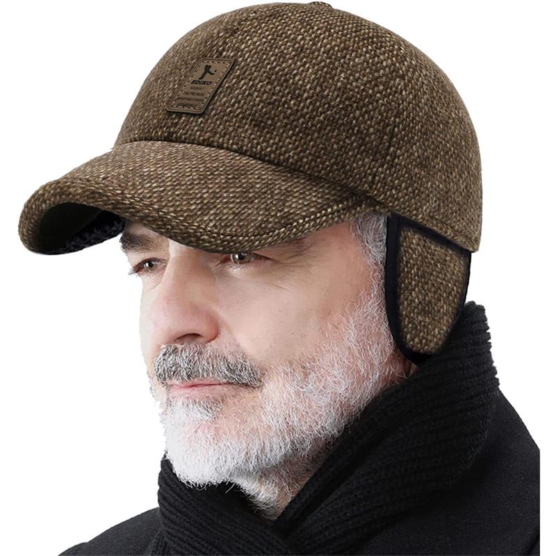 🔥49% off before Christmas 🥳-Men's Winter Baseball Cap - With Ear Muffs, Thickened Warm Hat