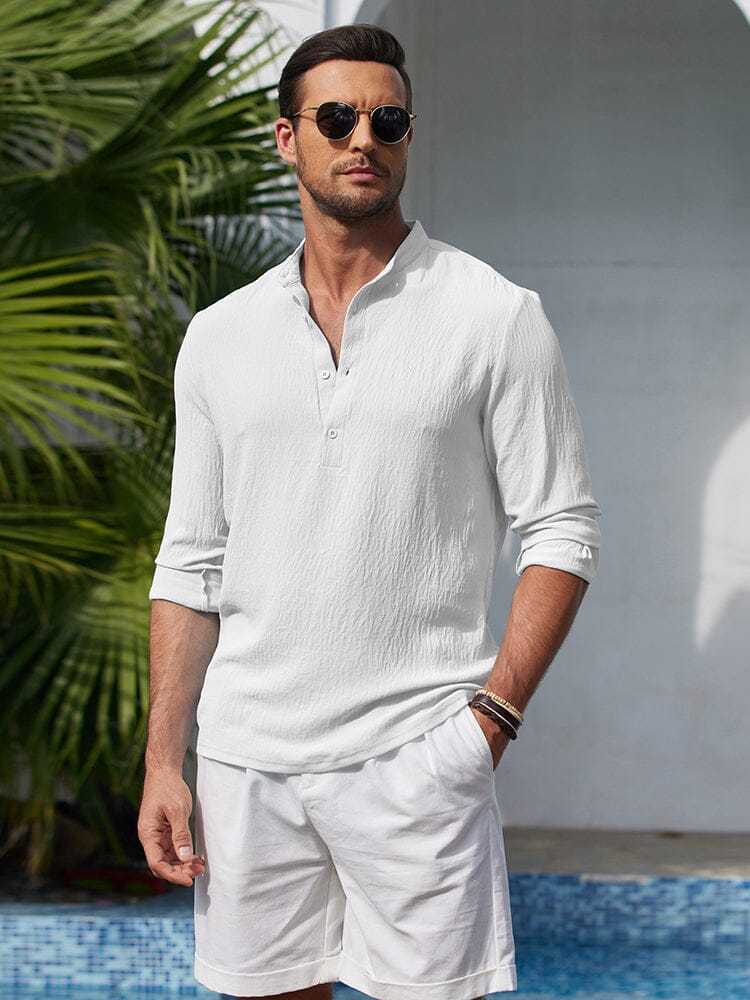 Casual Lightweight Henley Shirt